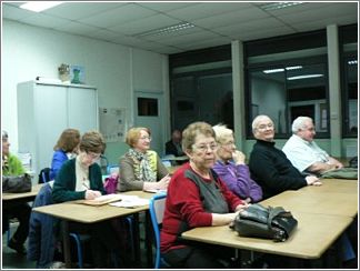 AFE adherents avec Helene Sellier au 1er plan